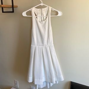 White open back Lulus skater dress